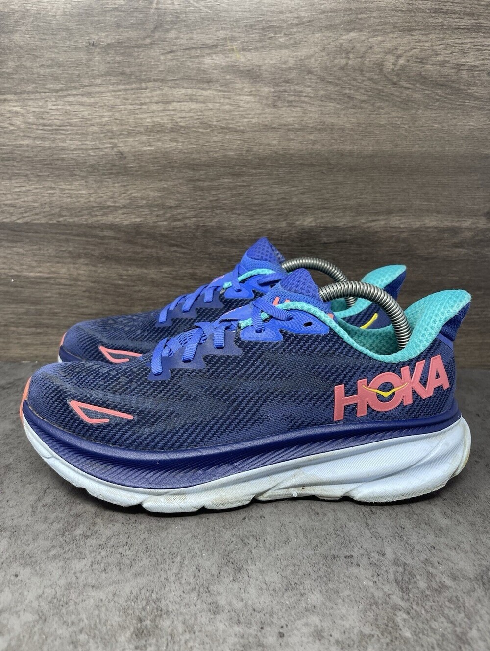 HOKA Clifton 9 Sunlit Ocean Lilac Mist Womens Size 8.5 Running Walking Shoes